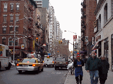 Top right picture you see Bleecker Street.  In the distant left is NYU, one of the reasons the village is so groovy.