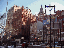 Top left picture was taken on Broadway near City Hall.