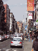 Bottom right picture you see another shot of Mulberry Street. You'll see lines of long white limos here and ladies in full length minks.