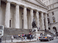 Bottom right picture you see Federal Hall. George Washington took his oath of office at this site.