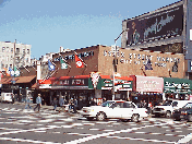 The colorful neighborhoods and less expensive rents of the Lower East Side have attracted many young artists in recent years. One example of the graffiti art of the Lower East Side can be seen in the photo top right.
