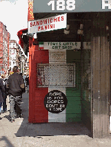 Top right photo you see Panini Sandwiches and Tony's Little Gift Shop on Mulberry. If you zoom in you'll see a sign discouraging drug use.