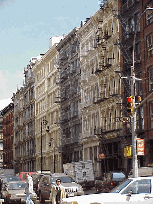 Center right photo you see the pretty old cast iron buildings of Soho as seen from Canal Street.