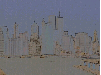 Center right photo is the skyline of NYC as seen from Brooklyn, shot in pastel. Don't forget the camera! Subscribe for free daily updates of Readio tours, it's free!