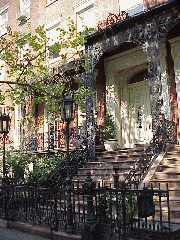 Center right picture you see the former home of James Harper who was mayor of New York and lived here from 1847 until his death in 1869. He probably had a few drinks at Pete's Tavern.