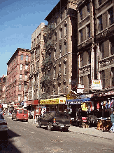 The Lower East Side is known as a shopping area for very deep discounts on clothing, shoes, leather goods, fabric, etc. It's also known for Delancey Street and the pickle stores.