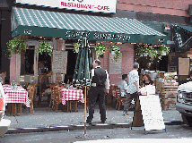 Center right picture you see Café Sorrento. You'll notice the waiter is standing outside to welcome you in for lunch. There are so many restaurants and so much competition you'll find everyone very friendly!