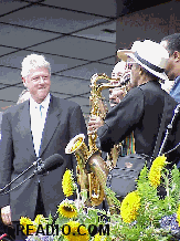 Harlem's party for Bill Clinton was a star studded event to remember. The Harlem Boys Choir sang It Don't Mean a Thing if it Ain't got that Swing. Blues singers and gospel singers stirred our souls. We were inspired and uplifted by words from all.