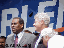 State Comptroller Carl McCall with Bill Clinton