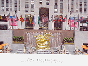 Many New Yorkers look forward to ice skating at Rockefeller Center soon. Top left picture you see Rockefeller Center.