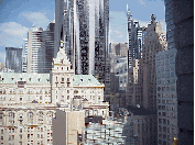 Top right picture you see the NY Times Building (left). New Yorkers and people from all over the world love to read the New York Times.