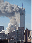 New York City Twin Towers Burning