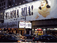 Bottom right picture you see the Winter Garden Theater on Broadway. Remember this was the theater where Cats played for an eternity. Now you can see Mamma Mia!