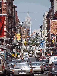 Bottom right picture you see Mulberry Street in Little Italy with the Empire State Building in the distance. You'll love the Italians and the restaurants of Little Italy!
