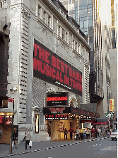Bottom right picture you see the Shubert Theater on West 44th Street in Times Square where Chicago is playing.