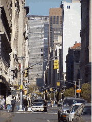 Bottom right picture you see another look at Park Avenue. In the center of the street in the distance you see the Met Life Building which is located in Midtown.