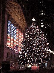 We've saved the best for today! Top right picture you see the Christmas tree at the NYSE on Wall Street. This has been a very difficult year for downtown New York City, it seems very fitting that they have the prettiest tree in town!