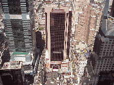 Center right picture you see the Crown Plaza Hotel in Times Square as seen from a nearby rooftop.