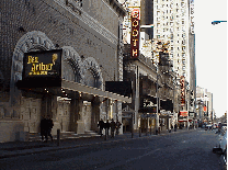 Center right picture you see the Booth Theatre at 222 West 45th Street. After a Broadway show you and your honey can just walk over to Restaurant Row for a romantic dinner.