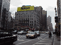 Center right picture you see Greeley Square near Macy's Department store. If you're looking for great shopping, Macy's is the biggest department store in the world.