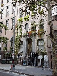 Top right photo you see a pretty townhouse in the East Village near St. Mark's Place.