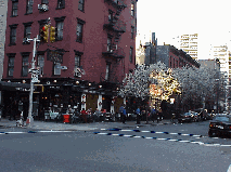 Center right picture you see Pete's Tavern on Irving Place near Gramercy Park. This is a really quiet neighborhood.