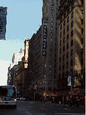 Bottom right picture you see The Wellington Hotel at 871 7th Avenue. The Wellington Hotel is a very popular midtown hotel very close to Times Square and Fifth Avenue.