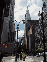Top right picture you see the Chrysler Building as seen from the corner of 42nd Street.