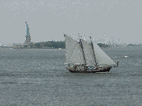 Center right picture you see a beautiful sailboat cruising past the Statue of Liberty in the New York Harbor.  You won't see this sight anywhere else.