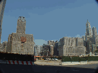 Ground Zero of the site of the World Trade Center