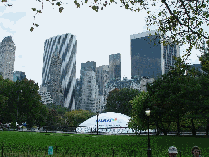 Sherry Netherland Hotel and The Pierre Hotel in the Central Park skyline of NYC