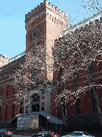 Seventh Regiment Armory which is headquarters for the New York National Guard