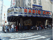 Radio City Music Hall on Sixth Avenue or Avenue of the Americas