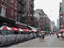 Mulberry Street in Little Italy