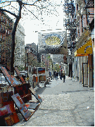 West Broadway in front of Portofino Sun Spa
