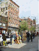 Artists lined up on West Broadway