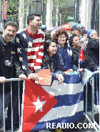 Cuban Flag Cuban Parade New York City May 4th 2003