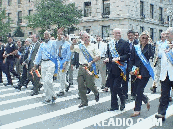 Mayor Bloomberg marches in the German American Steuben Parade German American Steuben Day Parade Pictures New York City 2003