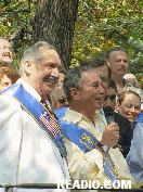William Hetzler, Mayor Michael Bloomberg, opening ceremony German American Steuben Day Parade Pictures New York City 2003