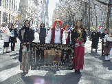 Authentic Greek Clothes Greek Orthodox Church in Greek Parade Pictures featuring American Greeks marching on 5th Avenue at the Greek Independence Day Parade 2004.