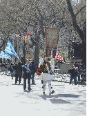 Greek Flag Bearers and Marchers on Fifth Avenue Pictures featuring American Greeks marching on 5th Avenue at the Greek Independence Day Parade 2004.