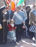 Mayor Michael Bloomberg at Greek Parade Pictures featuring American Greeks marching on 5th Avenue at the Greek Independence Day Parade 2004.
