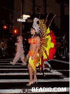 Man in Headress Halloween Parade New York City October 31st 2003