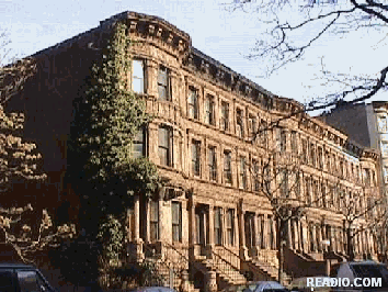 Photo of the beautiful Brownstones in Harlem New York.