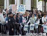 Pro Israel & Ariel Sharon Supporters at Salute to Israel Parade in NYC 2002 New York Salute to Israel Parade Pictures of the Israeli Day Parade on Fifth Avenue Manhattan.