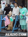 Pakistani family at parade.