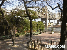 Queensboro Bridge, Sutton Place Park, Upper East Side, Manhattan, New York City.