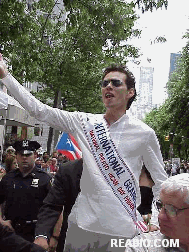 Marc Anthony Pictures of the New York City Puerto Rican Day Parade in Manhattan New York City 2001.