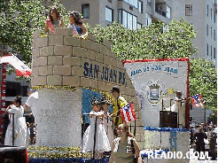 44th Annual Float Pictures of the New York City Puerto Rican Day Parade in Manhattan New York City 2001.