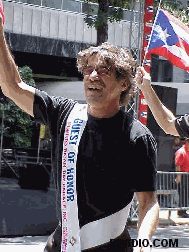 Geraldo Rivera Pictures of the New York City Puerto Rican Day Parade in Manhattan New York City 2001.